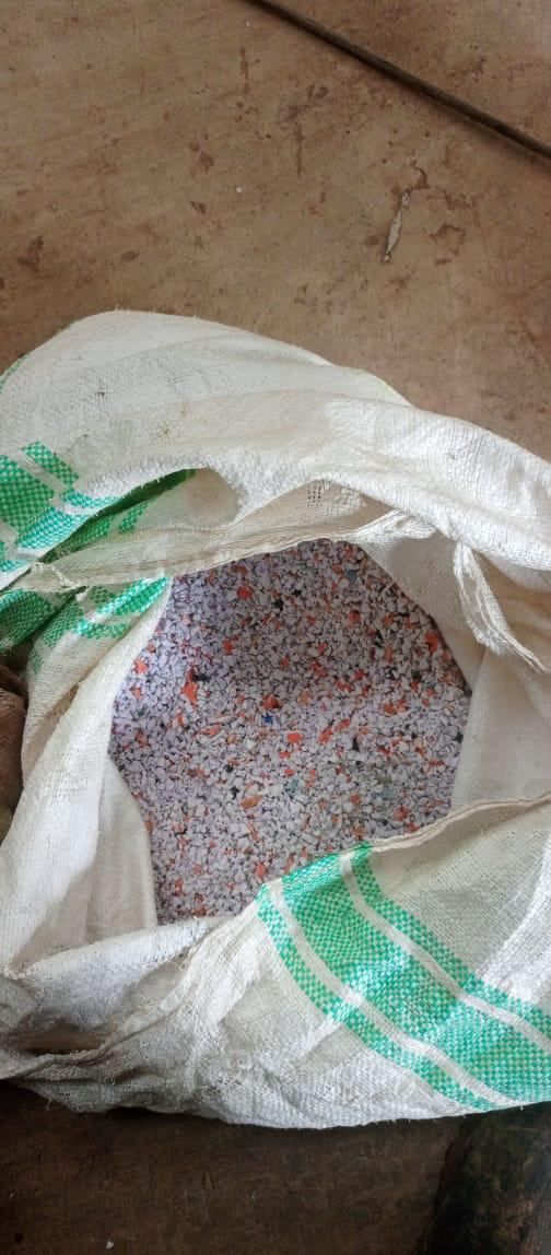 Sorted plastic flakes